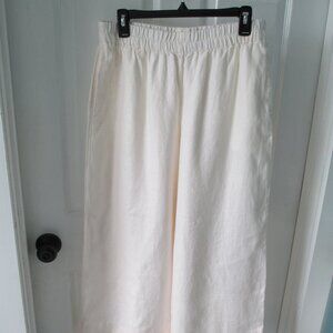 Banana Republic wide cropped linen pants